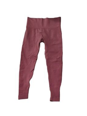 Set Active Mauve Seamless Ribbed Leggings Size Medium